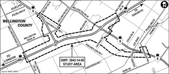 See The Proposed Improvements To Highways 401/6 Through Puslinch