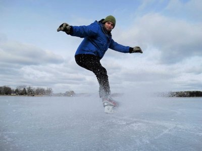 Ice Skating At Valens Lake Conservation Area