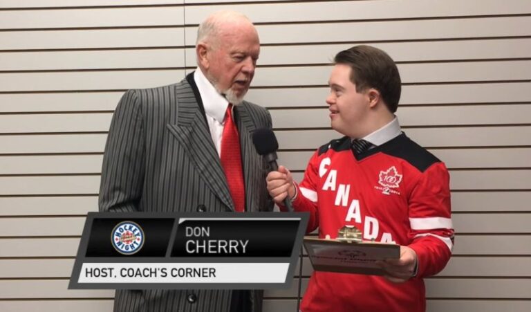 Puslinch Special Olympian (and reporter) Gets ‘Dream Interview’ With Don Cherry