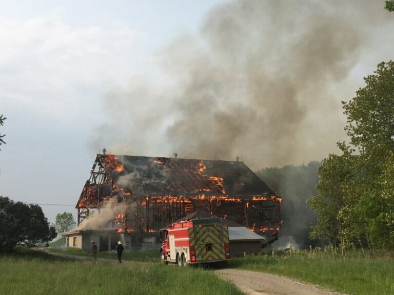 Suspicious Fire Destroys Puslinch Barn