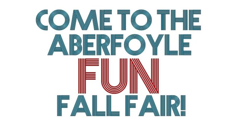 Visit The Aberfoyle Fall Fair This Weekend!