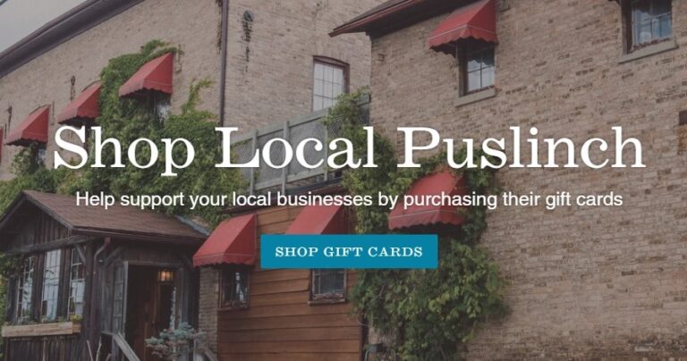 Puslinch Township Launches ShopLocalPuslinch.ca