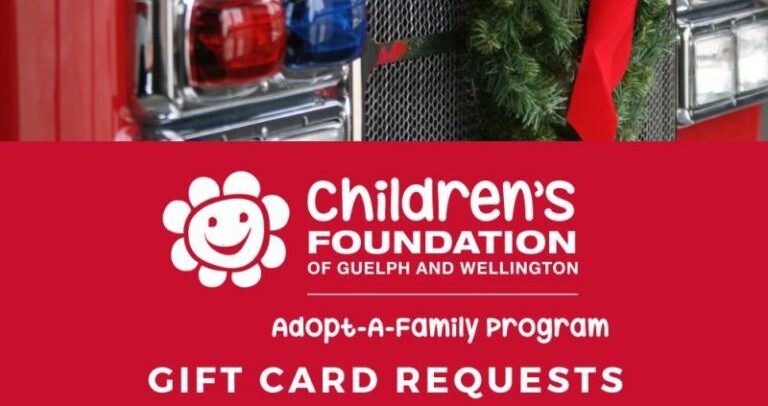 Puslinch Fire And Children’s Foundation Of Guelph And Wellington Adopt-a-Family Program