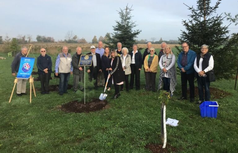 Rotary Club of Guelph South – 20th Anniversary Tree Planting at Sunrise