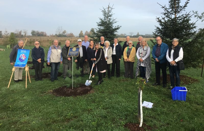 20th anniversary tree planting ceremony at Sunrise