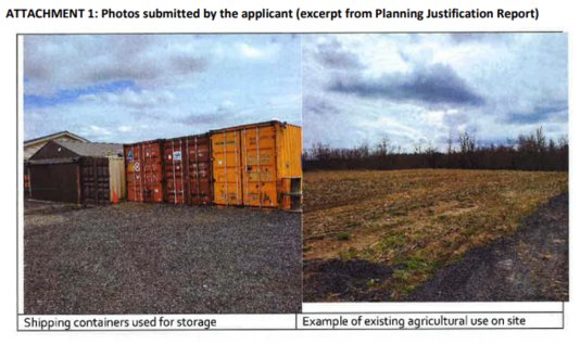 Puslinch Resident Requests Zoning Bylaw Amendment To Store 10 Shipping Containers