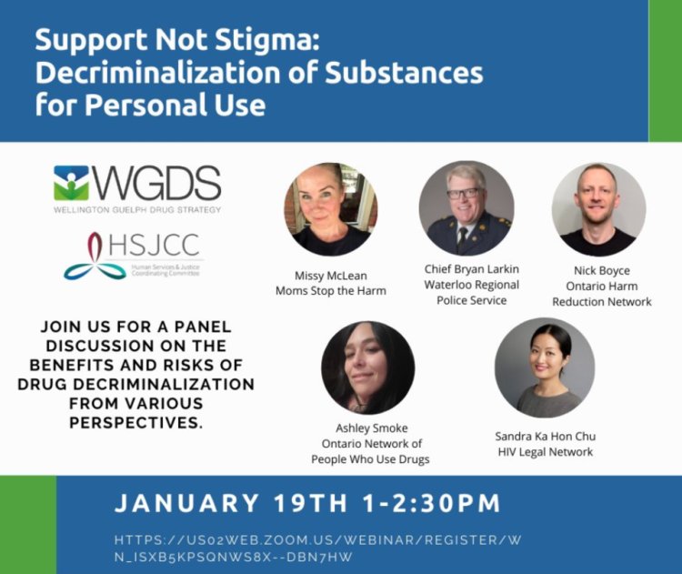 Wellington Guelph Drug Strategy To Host Panel Discussion On Decriminalizing Drugs