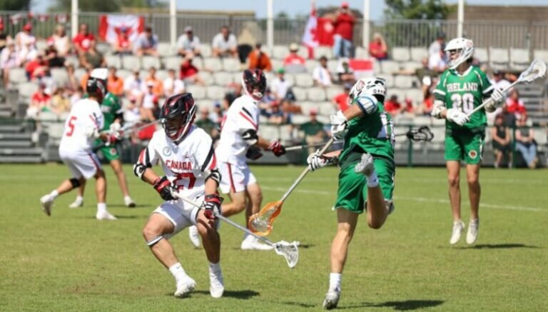 Local Lacrosse Player Playing For Team Canada