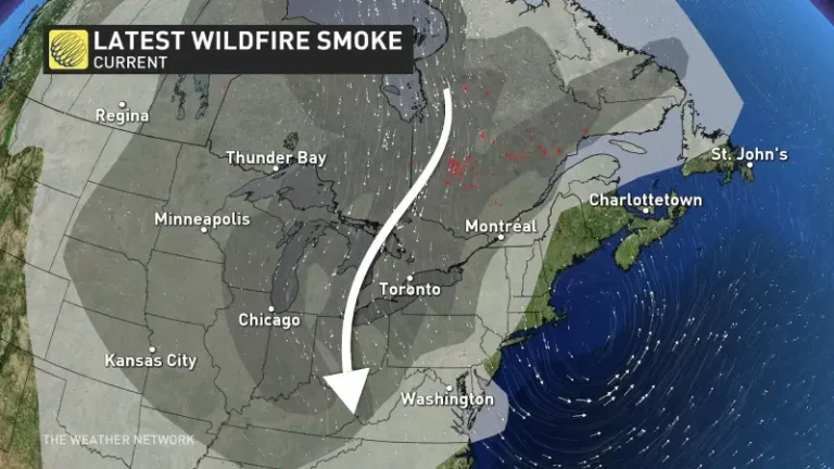 Wildfire Smoke Sifts Into Ontario, Bringing Hazardous Air Quality